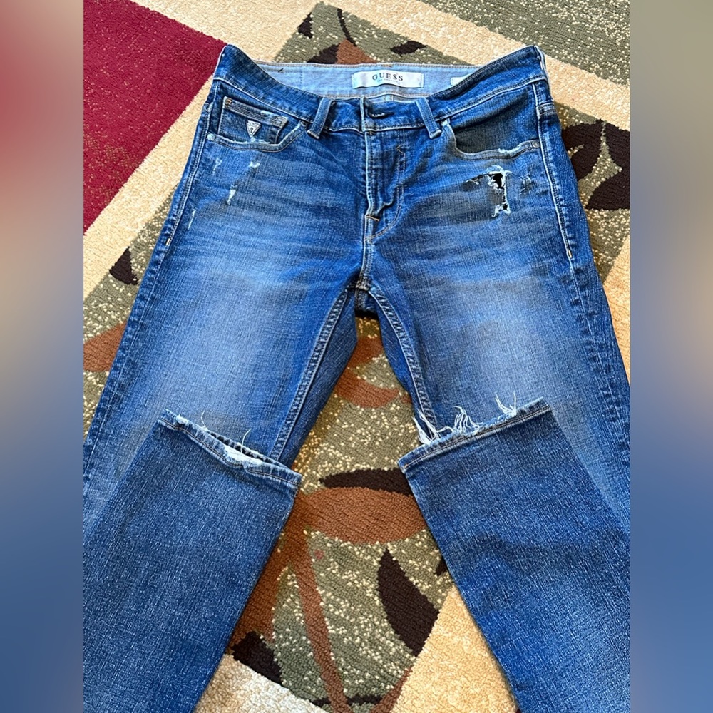 Guess Blue Skinny Jeans - Picture 4 of 12